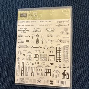 In The City 143771 Stampin' Up! Cling Stamp Set 60 Designs and Sayings